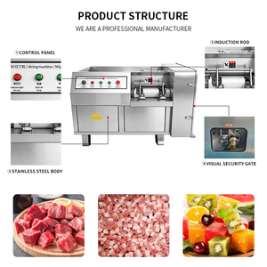 Máquina Procesadora <span class=keywords><strong>de</strong></span> <span class=keywords><strong>Carne</strong></span> Comercial Totalmente Automática, Máquina para Cortar en Cubos <span class=keywords><strong>Carne</strong></span> <span class=keywords><strong>de</strong></span> Cordero para Brochetas, Máquina Especial para Cortar en Cubos y Enhebrar <span class=keywords><strong>Carne</strong></span> - Product Image 3