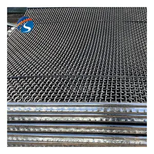 High Tensile Sand Gravel Vibrating Mining Screen Wire Mesh Steel Woven Screen Plain Weave Mesh Wear Resistance 65mn