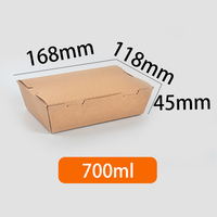 Senang 700 taille personnalisée sur conteneur poulet frit emballage rapide à emporter livraison de nourriture boîte de papier pour restaurant
