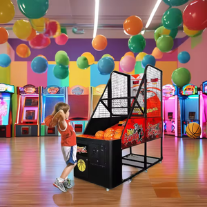 Máquina arcade de tiro de baloncesto que funciona con monedas, máquina de juego de baloncesto callejero de diversión - Product Image 4