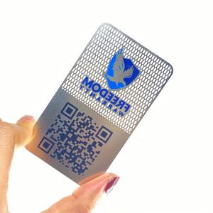 Tarjetas de Visita Metálicas Personalizadas de 0.8mm de Grosor - Product Image 1