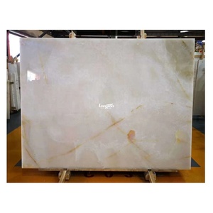 Rebanadas de piedra de ágata blanca Piedra de ónix de azulejo de pared de piedra natural moderna moderna - Product Image 3