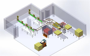 Palettiseur robotisé monocolonne pour sacs de ciment, machine de palettisation automatique pour empilage de sacs de riz lourds sur palette, usine de palettisation - Product Image 5