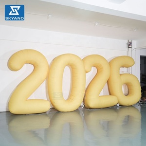Modello Gonfiabile di Lettere e Numeri con Luci LED, Palloncini Alfabetici per Decorazioni di Palcoscenici, Feste e Pubblicità all'Aperto - Product Image 4