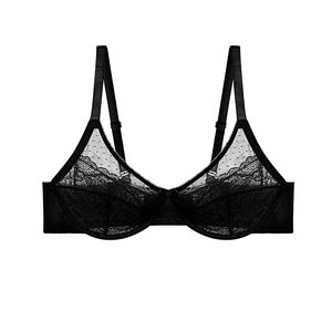 Sujetadores de <span class=keywords><strong>encaje</strong></span> floral <span class=keywords><strong>con</strong></span> aros y copa completa <span class=keywords><strong>SHEIN</strong></span>, sexy, tallas grandes, cómodos, venta directa de fábrica, para mujer, estilo europeo-americano. - Product Image 5