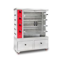 Rôtissoire à poulet à double porte en acier inoxydable Vigevr, rôtissoire à poulet au gaz, four à poulet