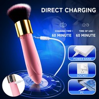 Großhandel Make-up Pinsel Vibrations-Sexspielzeug Weiblicher Nippel G-Punkt Klitoris Vibrator Nippel-Massagegerät Masturbatoren Pinsel-Vibratoren