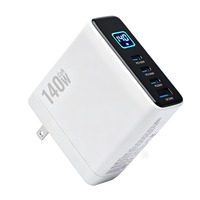 Écran tactile numérique TFT, charge rapide au nitrure de gallium 140W, charge rapide PD3.1, prise multi-ports remplaçable