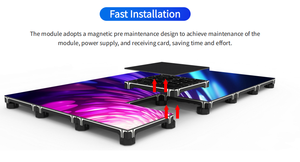 P6.25 GOB LED-Bodenfliesen-Display Wasserdicht Staubdicht Radar-Interaktiver Bildschirm - Product Image 2