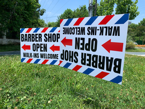 Dimensioni personalizzate 18 * 24in PP insegne <span class=keywords><strong>in</strong></span> plastica di <span class=keywords><strong>vendita</strong></span> immobiliare cartellone pubblicitario su due lati Open House Yard cartelli con H-Stakes - Product Image 5