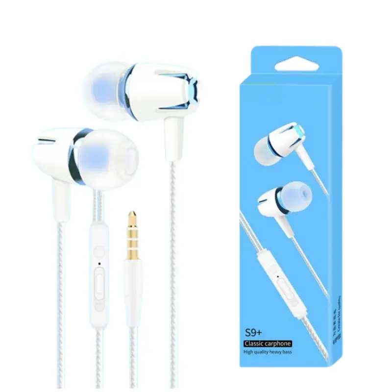 3.5mm dans l'oreille casque écouteurs stéréo écouteurs HIFI avec Volume télécommande micro microphone pour iphone samsung