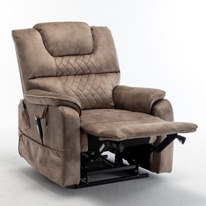 Sillón Reclinable Eléctrico con Diseño Moderno, Motor de 180°, Totalmente Plano, Patas Metálicas Extensibles, Asiento Extra Grande de 25'' para Personas Mayores - Product Image 2