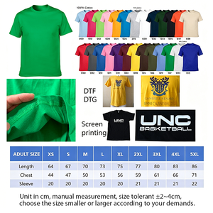 T-shirts personnalisés 100% coton 180 g/m² Impression sérigraphique Logo Entreprise Équipe du personnel - Product Image 5