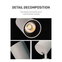 Spots LED de plafond modernes encastrés en aluminium, dimmables, COB, anti-éblouissement, blanc réglable, 15W 25W 35W pour intérieur