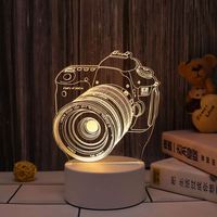 Lampe de décoration pour la Saint-Valentin, lumière LED acrylique pour la nuit, pour cadeaux