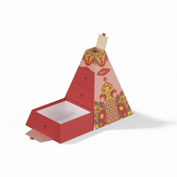 Boîte d'emballage de chocolat personnalisée irrégulière Brothersbox Odm, boîte cadeau unique en forme de pyramide avec plusieurs étages