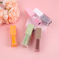 Huile pour les lèvres rose teinté marque privée logo personnalisé brillant à lèvres vegan huile pour les lèvres aromatisante