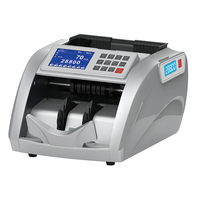 Compteur de Billets P40 Portable Économique avec Double Écran TFT Tactile Noir, Détection UV MG IR CIS