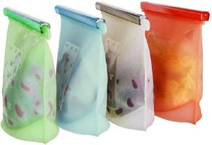Bolsa Reutilizable de Silicona para Conservación de Alimentos, Bolsa para Almacenamiento de Alimentos para Leche, Carne, Verduras y Frutas Congeladas, Frescas y Calientes - Product Image 2