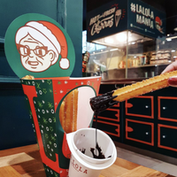 Emballage de nourriture rapide personnalisé, porte-cône en papier jetable, boîte à churros chaude