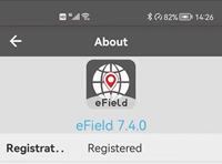 Clé de licence logicielle EField 7.4.0 pour la topographie, activation en ligne pour collecteur de données portable Android, récepteur RTK, livraison rapide