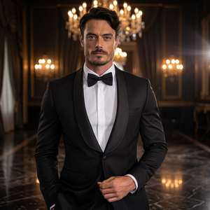 Tailored Manufacturer Men's Plus Size Slim Fit Breathable <b>Wedding</b> Suit <b>Jacket</b> Bespoke Party Blazer Peaked Lapel Italian Style - Product Image 3