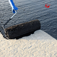 Peinture imperméable à base de caoutchouc PU huileux 911, peinture liquide noire en caoutchouc polyuréthane pour l'étanchéité des toits et des sous-sols