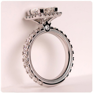 Anello Quadrato Grande da Donna, Elegante Accessorio per Proposte, Feste e Matrimoni, Regalo di Moda - Product Image 1
