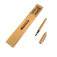 Caja Individual de bolígrafo de papel kraft marrón, para metal, bolígrafo de bola bonito