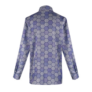 Disfraz de Joker, Camisa, Chaleco, Corbata, Traje para Hombre, Halloween, Cosplay, Actuación en Escenario, Estampado Hexagonal Verde y Morado, 100% Poliéster - Product Image 5