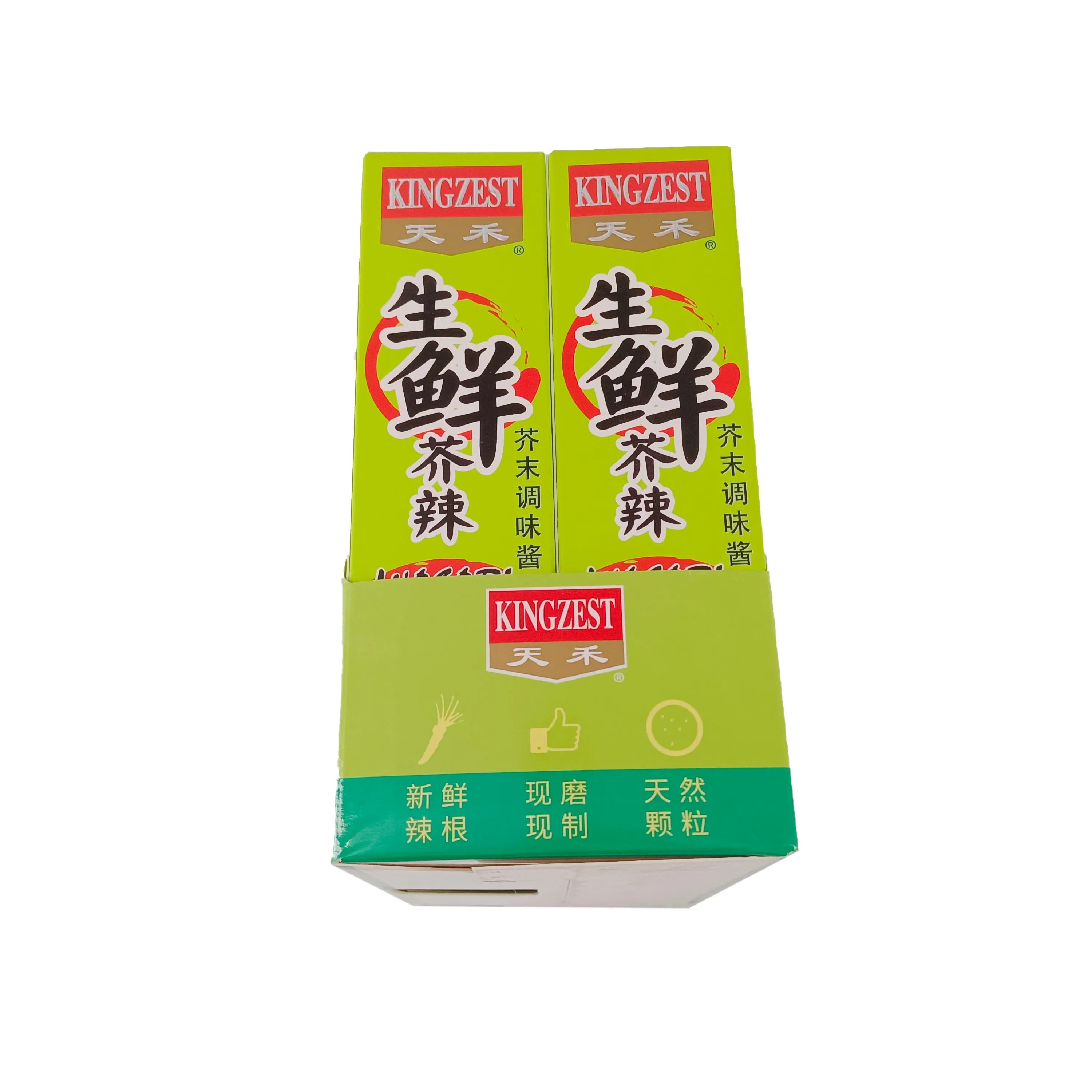 伝統的な技術のチューブわさびペーストで作られた古典的なわさびペーストは、保管と使用が便利で実用的です