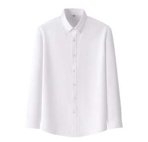 Camisa de Textil <span class=keywords><strong>Oxford</strong></span> Lavada 100% Algodón, Última Moda 2025, para <span class=keywords><strong>Hombre</strong></span>, Casual, de Negocios, Blanca - Product Image 3