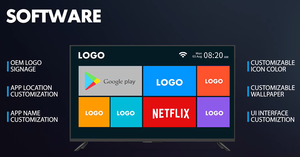 Sistema Android de cine en casa, proyector de cine en casa con interfaz de usuario personalizada, decodificación 4K, 720P, compatible con conexión móvil, Wifi, altavoces BT - Product Image 3