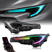 Conjunto de Faros Delanteros LED Versión Estadounidense 2020-2024 de Fábrica, Luz Delantera Normal DRL para Toyota Corolla