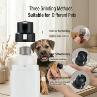 Lime à ongles électrique pour animaux de compagnie en gros, 40 dB, rechargeable par USB, 2 vitesses, LED, pour chiens, chats, bouledogues français, chiots Golden, seniors, MOQ 10