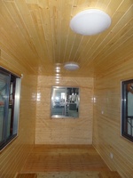 Cabane en bois préfabriquée, mini-maison, camping-car, caravane, maison mobile sur roues