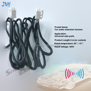 4 pinli Araba Hoparlör Kablo Demeti 10FT 13FT Standart Konnektörlü Evrensel Ses Uzatma Kablosu - Product Image 4