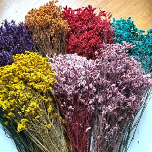Fourniture <span class=keywords><strong>d</strong></span>'usine : Herbe de cristal stabilisée multicolore, fleur séchée, sans eau, matériau sec pour bouquets de mariage et artisanat en gros - Product Image 1