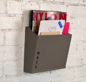 Porta Lettere Rustico in Legno di Teak, Organizzatore <span class=keywords><strong>da</strong></span> Parete per Posta, Ideale per Portico, Cancello o Decorazione del Giardino - Product Image 1