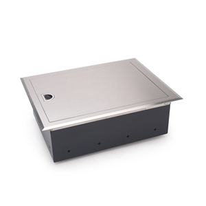 Caja de Conexiones Eléctrica de Acero Inoxidable 304 IP66 con Tapa Plana Resistente para Pisos Elevados y de Hormigón - Product Image 3