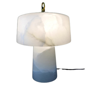 Lámpara de mesa minimalista moderna con luz de mármol español, bombilla LED E27, 220V, decoración nórdica, accesorio de iluminación para mesita de noche y dormitorio - Product Image 5
