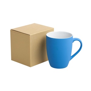 Eco Bền Vững Custom Logo Thiết Kế Đầy Đủ Màu Sắc Có Sẵn Đồng Bằng Kraft Giấy Cà Phê Mug Bao Bì Giấy Hộp Vận Chuyển - Product Image 1