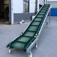 Convoyeur à bande à godets inclinés, convoyeur industriel de chargement, convoyeur manuel SS304 (500 kg) pour ligne de production de pâtes
