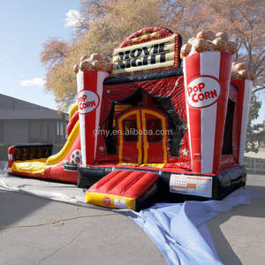 Château gonflable GMY pour soirée cinéma, aire <span class=keywords><strong>de</strong></span> jeux gonflable avec toboggan pour location <span class=keywords><strong>de</strong></span> fête pour enfants - Product Image 1