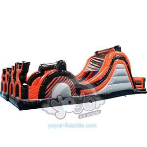 Jeux de terrain de jeux gonflables de qualité commerciale, château gonflable, toboggan jungle, parcours d'obstacles, vente directe d'usine, vente chaude - Product Image 2