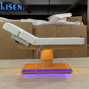 Fauteuil de massage électrique portable en métal pour salon de beauté, tatouage et extensions de cils, en cuir réglable, style moderne, vente en gros Kisen - Product Image 2