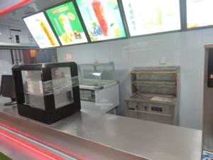 Kebab <b>BBQ</b> Food Trailer Mobile Kitchen French Fries Burger Pizza Food Truck with Griddle & Deep Fryer - Product Image 5