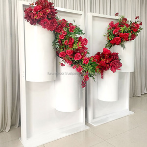 Cadre de fond peint en métal personnalisé avec mur fleuri pour décoration de fête de mariage - Product Image 3