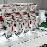 Machine à broder informatisée plate fiable pour fibres de chenille, fils et tissus non tissés, zone de travail 360x510mm, résultats impeccables