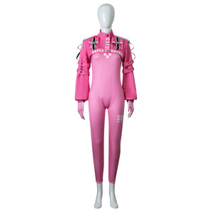 Traje de cosplay de Alice para mujer de Flying Comic, para actuaciones en escenario, mono de cosplay con estampado digital de la diosa Nikke Victory, color rosa. - Product Image 5